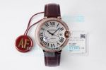 Swiss Copy Cartier Ballon Bleu 42mm Automatic Watch Rose Gold Diamond Bezel